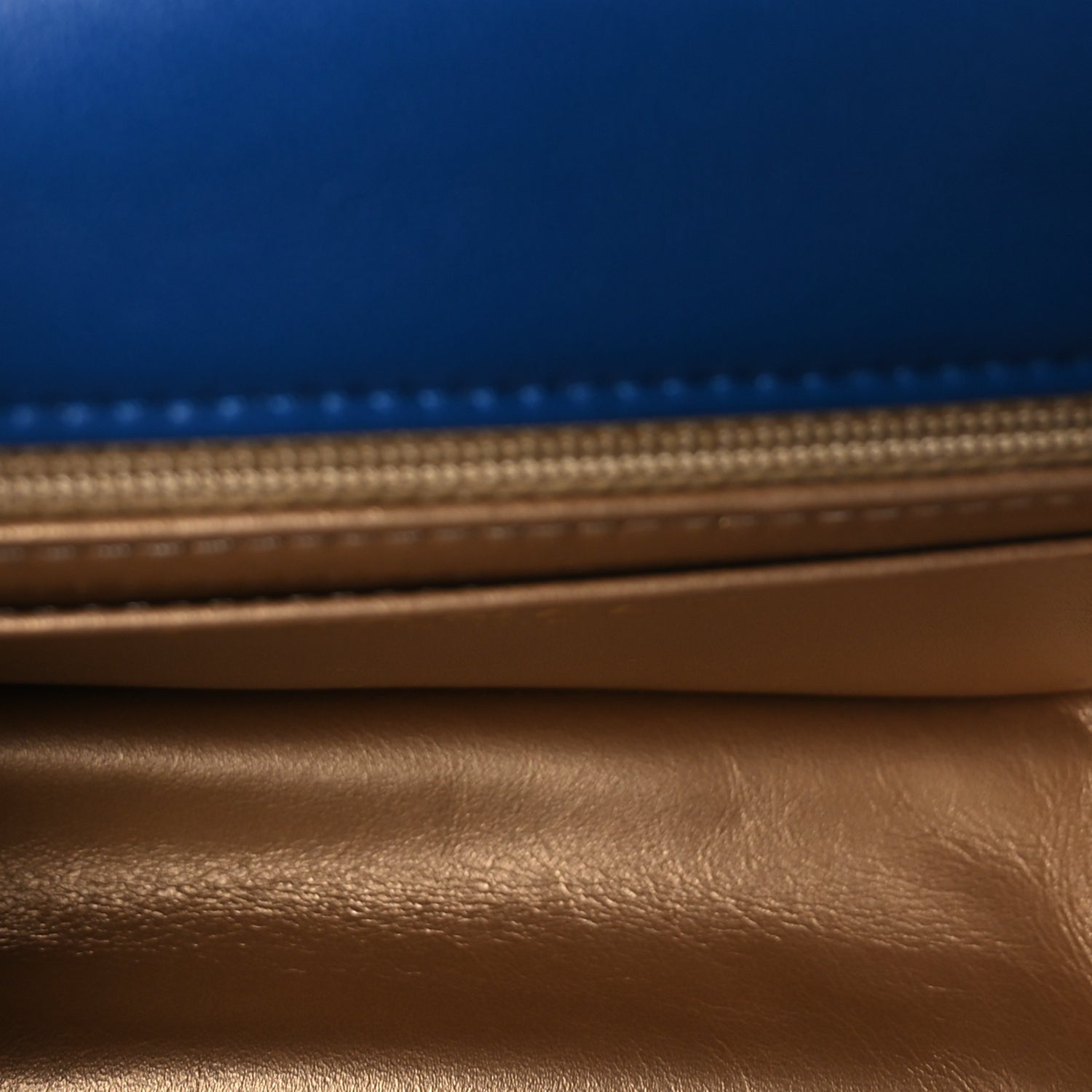 Lambskin Quilted Mini Pearl Crush Flap Blue — view 5