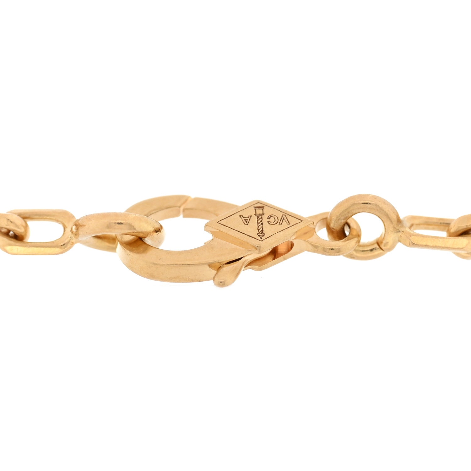 18K Yellow Gold 5 Motifs Vintage Alhambra Bracelet — view 3