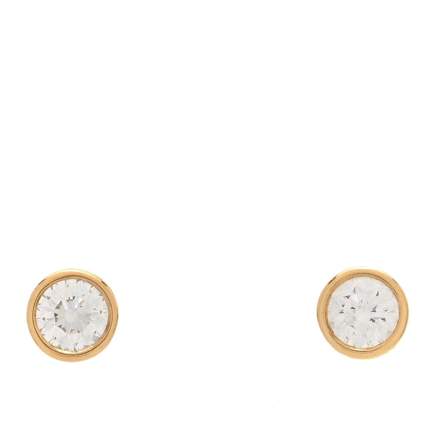 18K Yellow Gold Diamond .74ctw Elsa Peretti Diamonds By The Yard Earrings