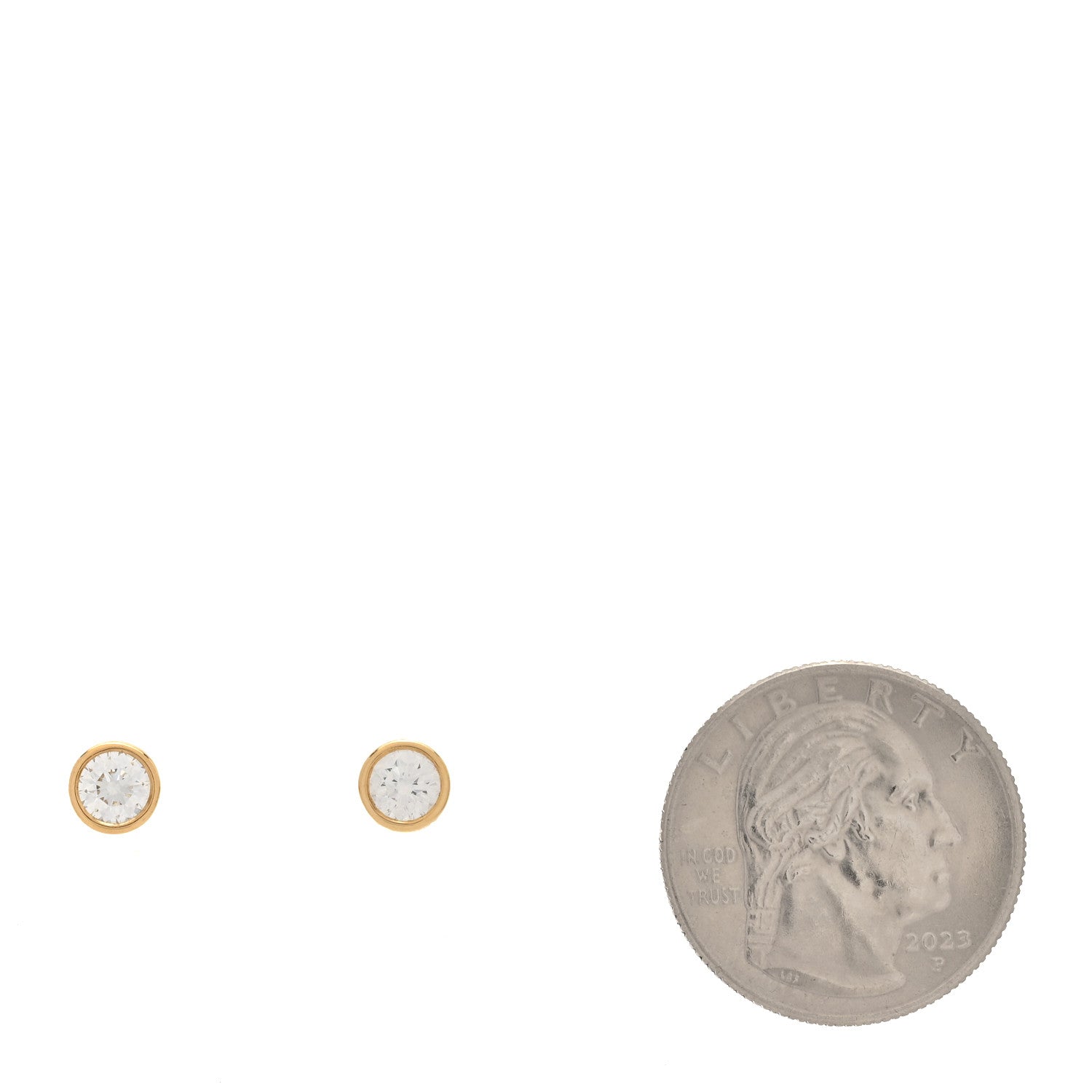 18K Yellow Gold Diamond .74ctw Elsa Peretti Diamonds By The Yard Earrings — view 2