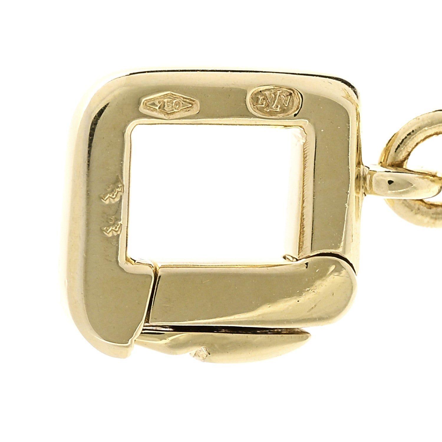 18K Yellow Gold Diamond Eiffel Tower Charm — view 3