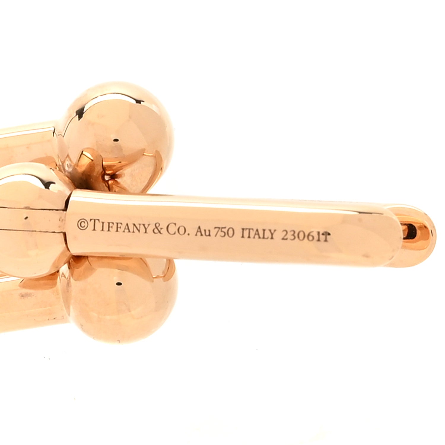 18K Rose Gold Large HardWear Link Earrings — view 4