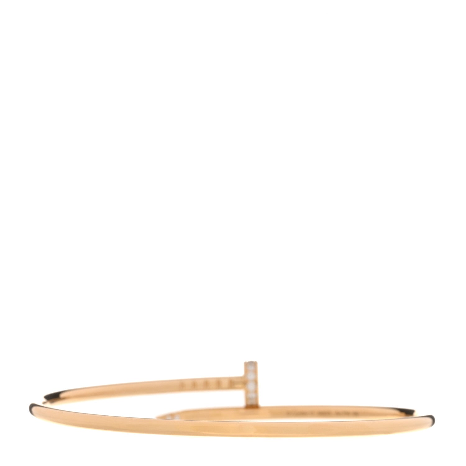 18K Yellow Gold Diamond Small Juste Un Clou Bracelet 17 — view 2