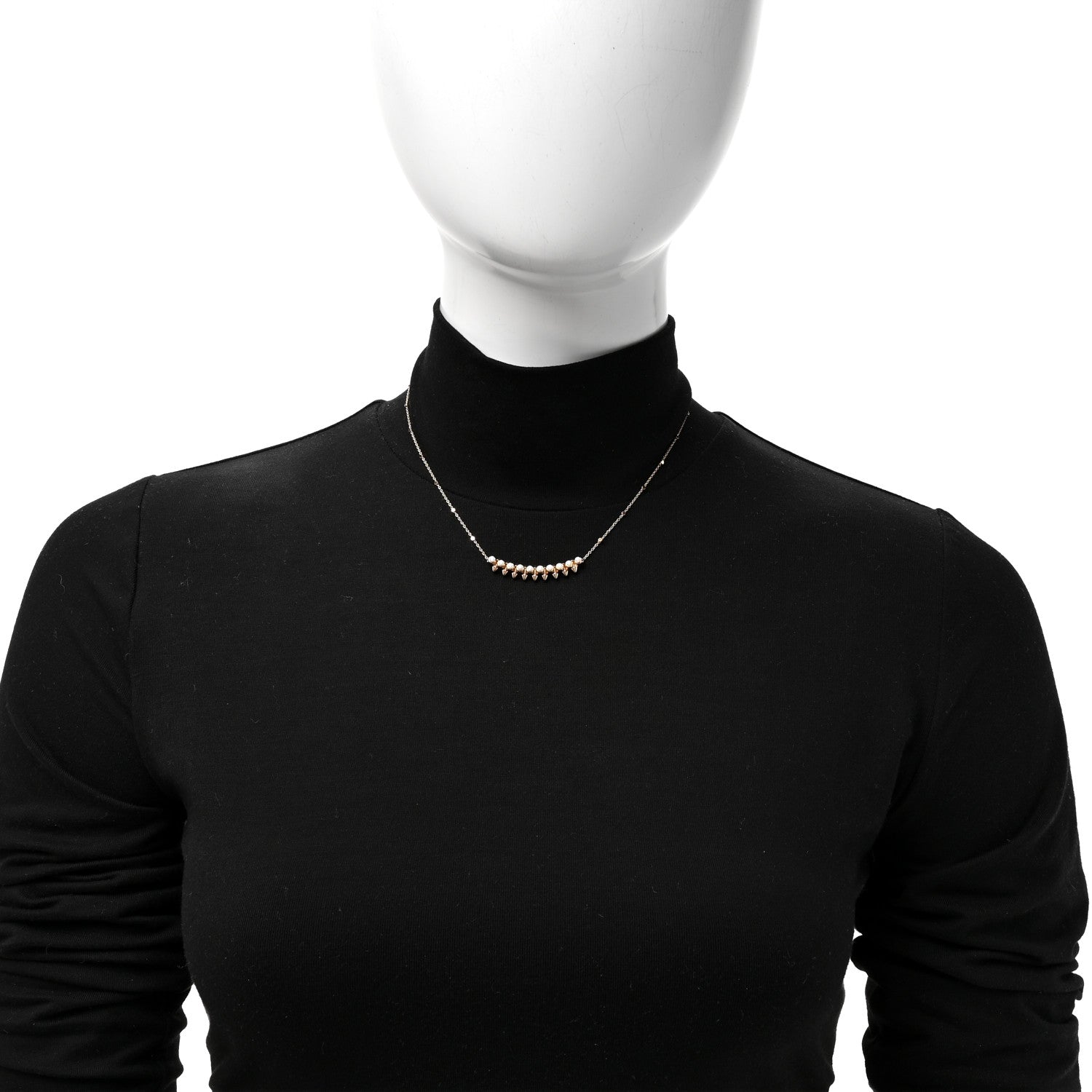 18K Pink Gold Diamond Clash de Cartier Necklace — view 2