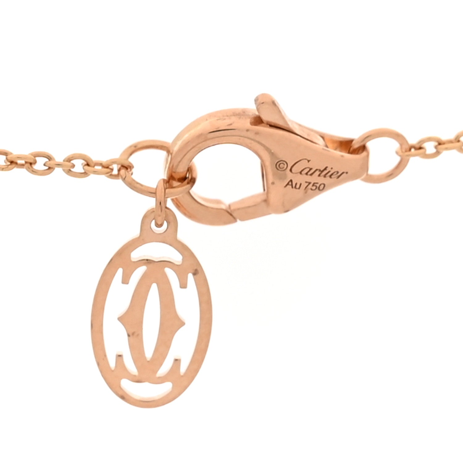 18K Pink Gold Diamond Clash de Cartier Necklace — view 4
