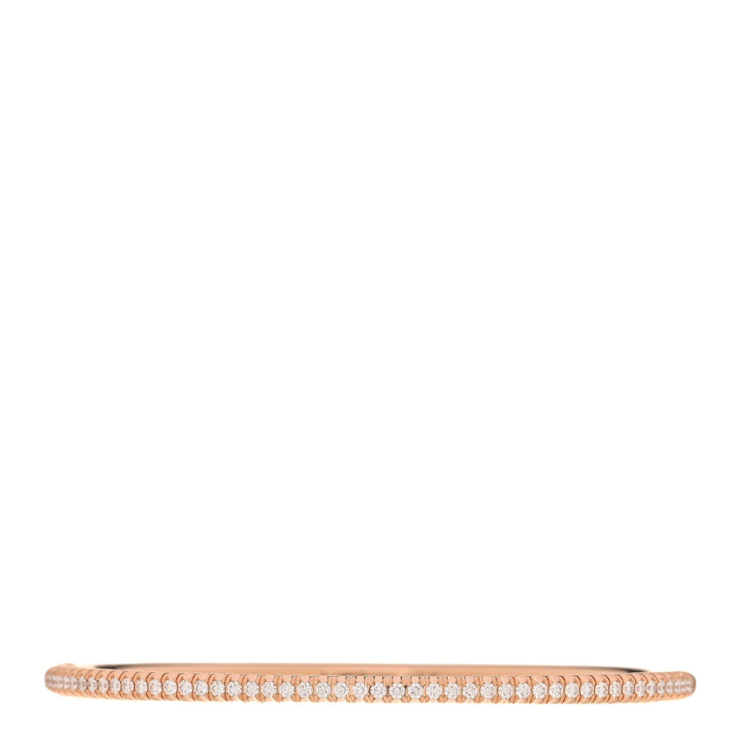 18K Pink Gold Diamond Etincelle de Cartier Bangle Bracelet 17