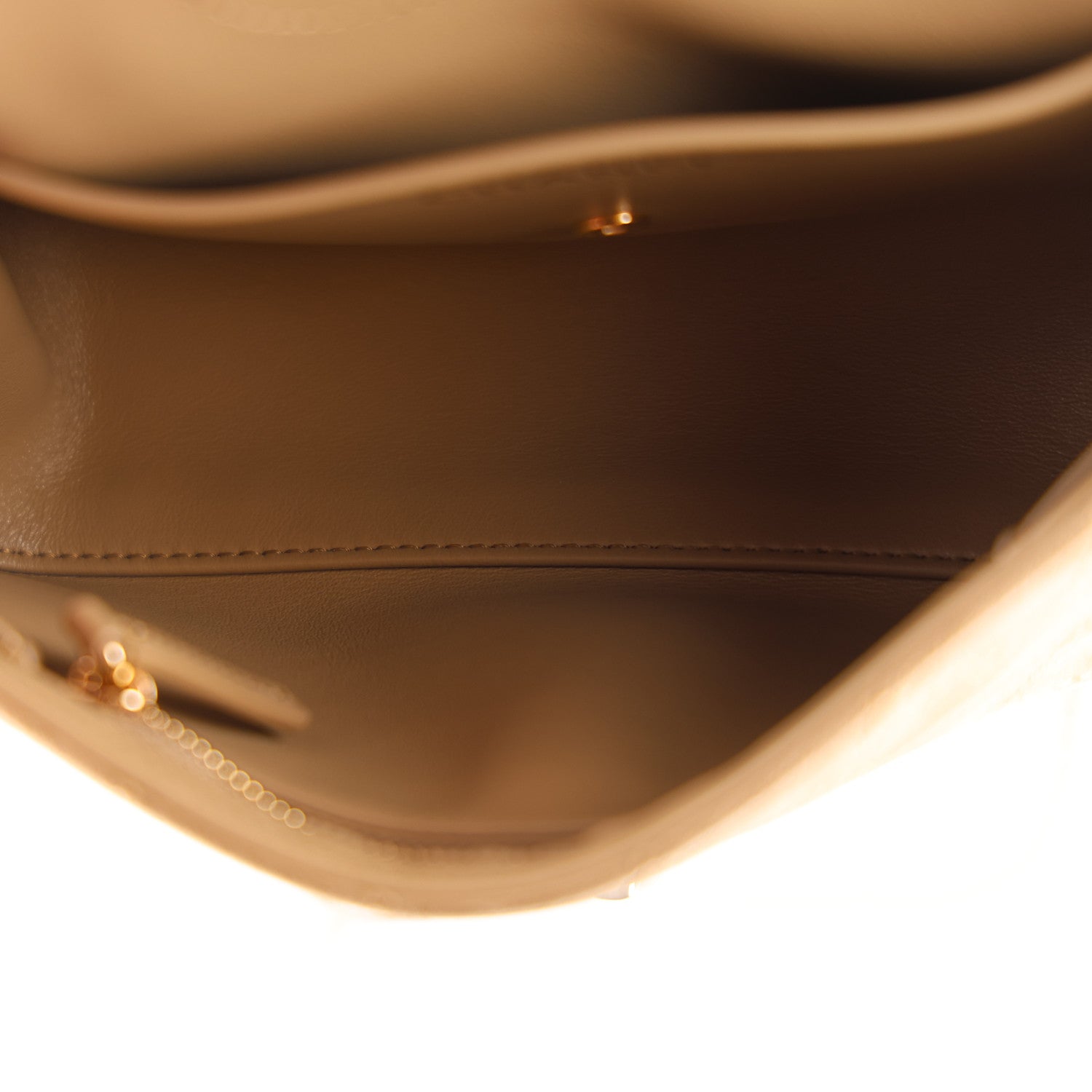 Suede Calfskin Mini Souplissimo Flap Dark Beige — view 5