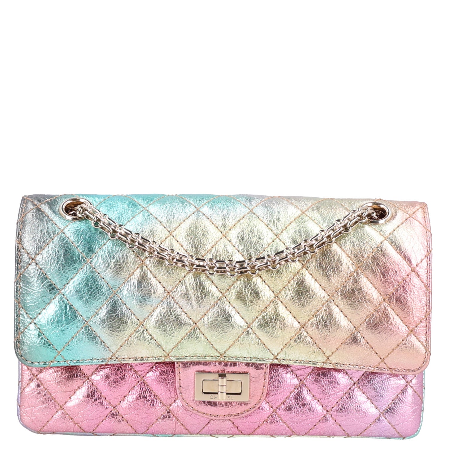 Metallic Goatskin Quilted 2.55 Reissue 225 Flap Multicolor