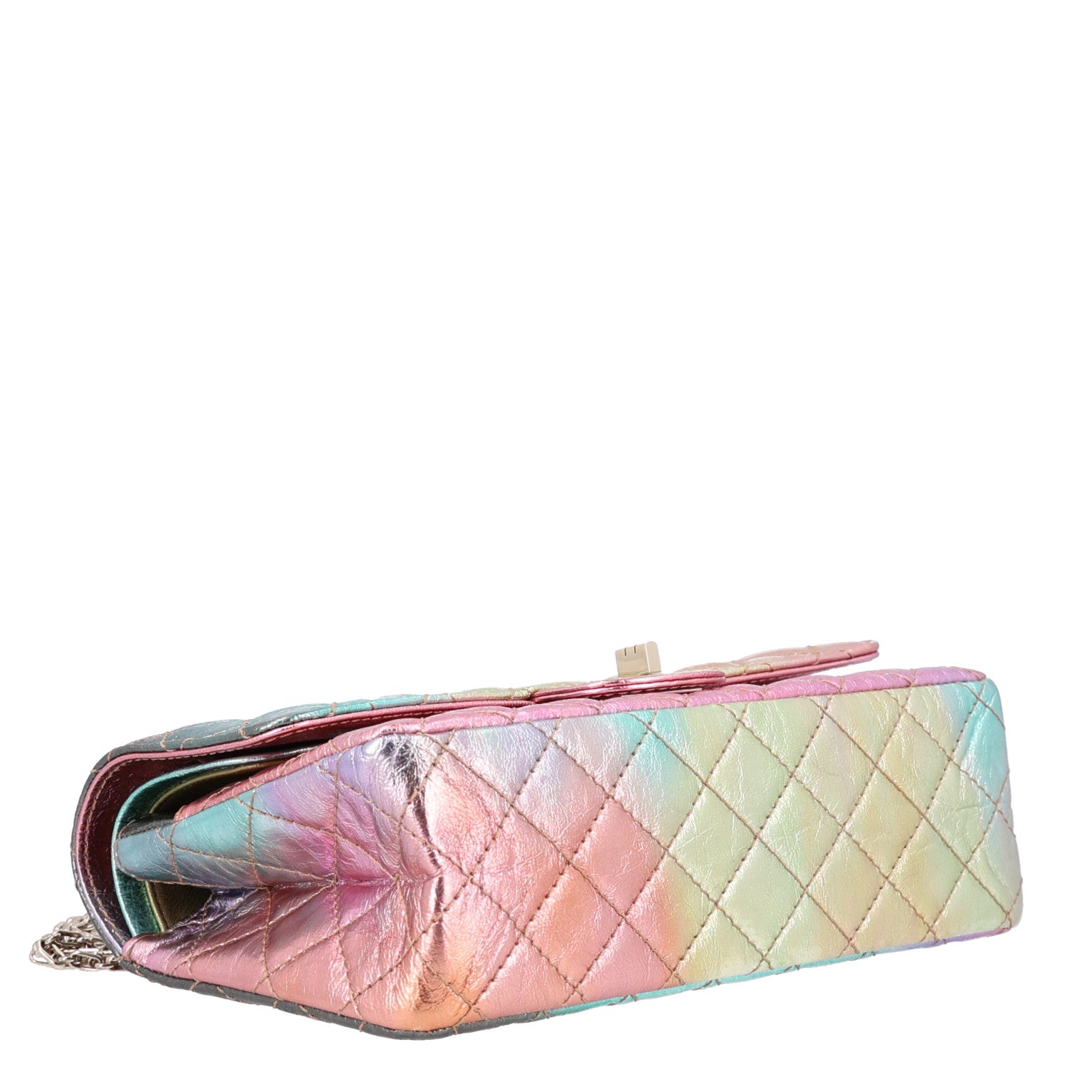 Metallic Goatskin Quilted 2.55 Reissue 225 Flap Multicolor — view 4