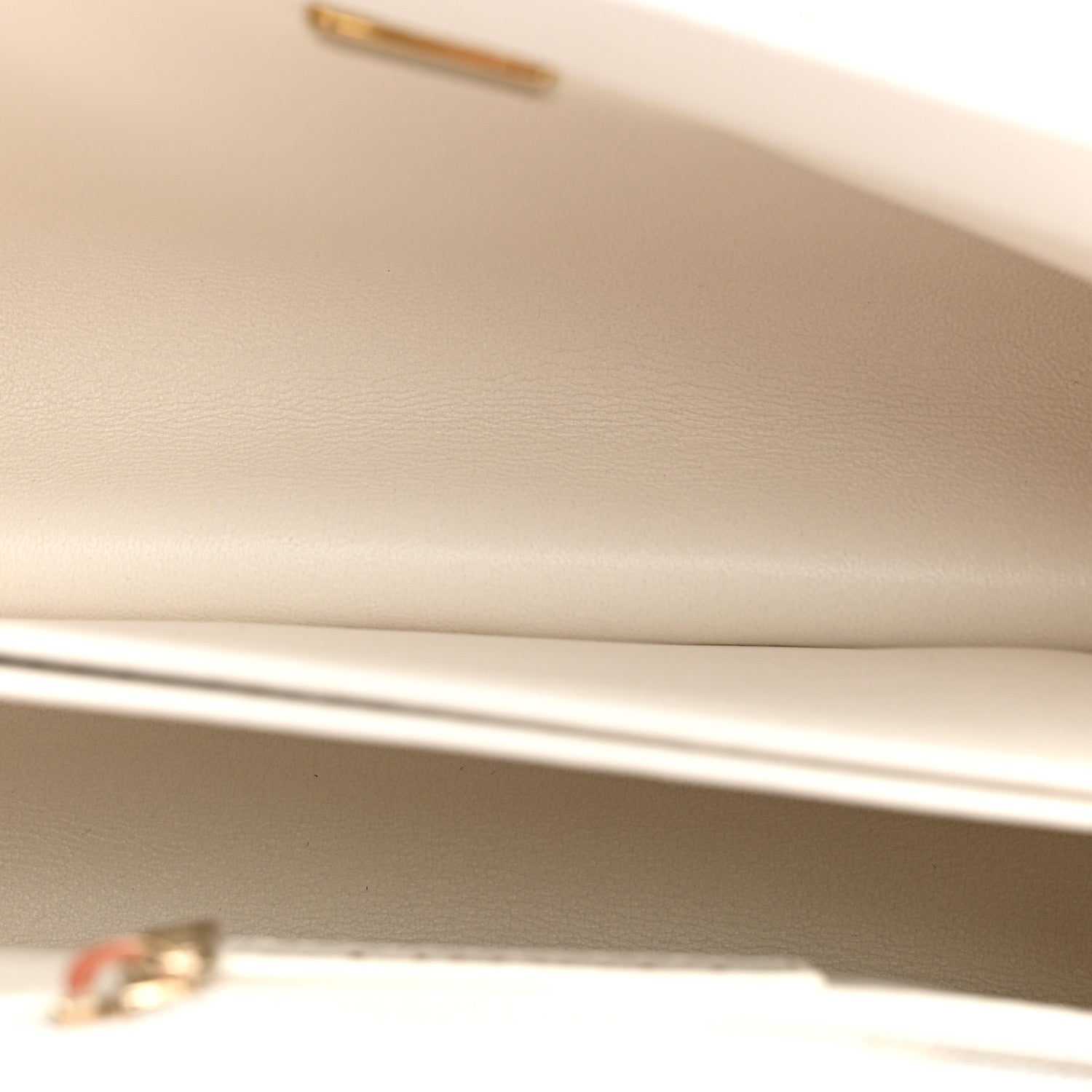 Caviar Quilted Mini Coco Handle Flap White — view 5