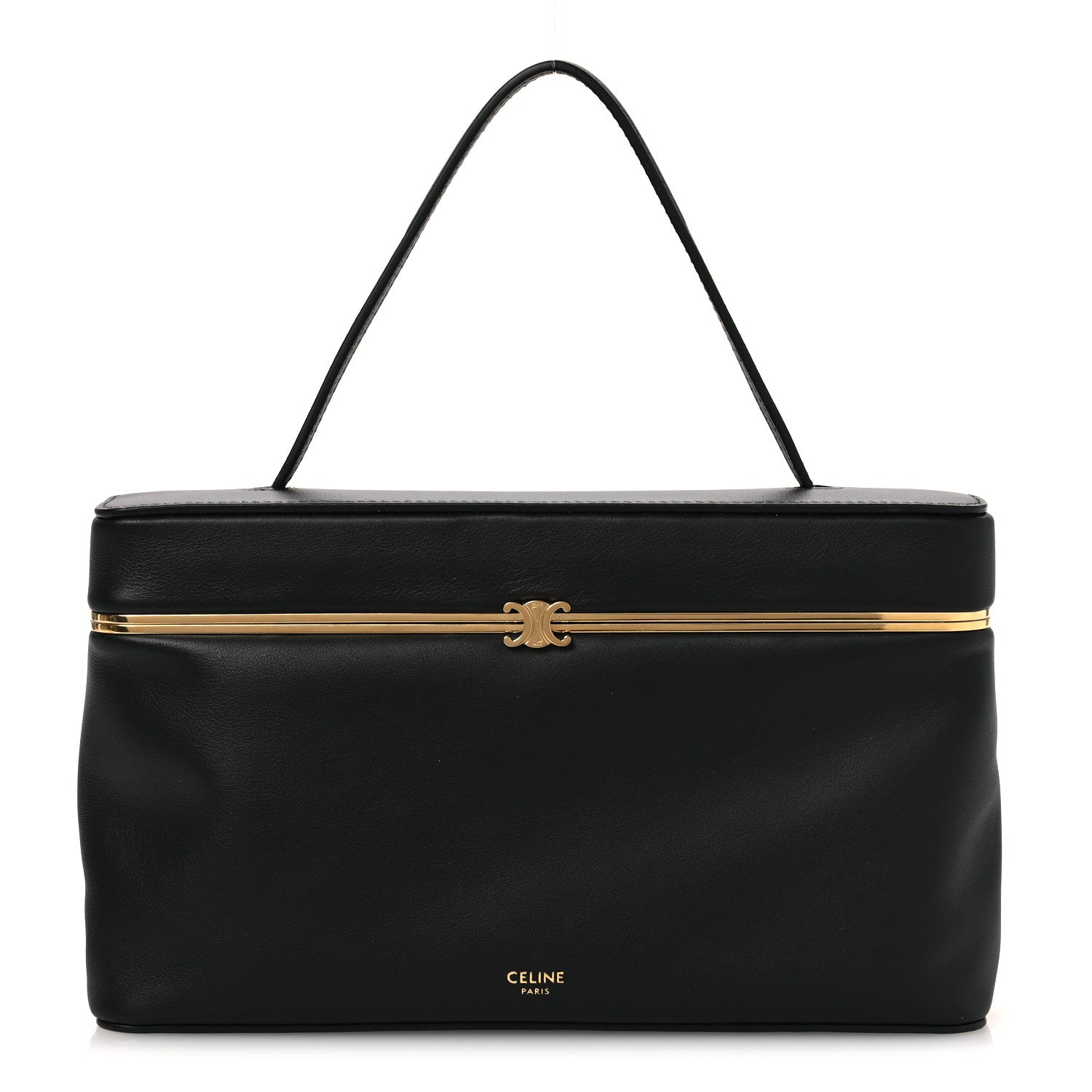 Supple Calfskin Rectangle Bag Black