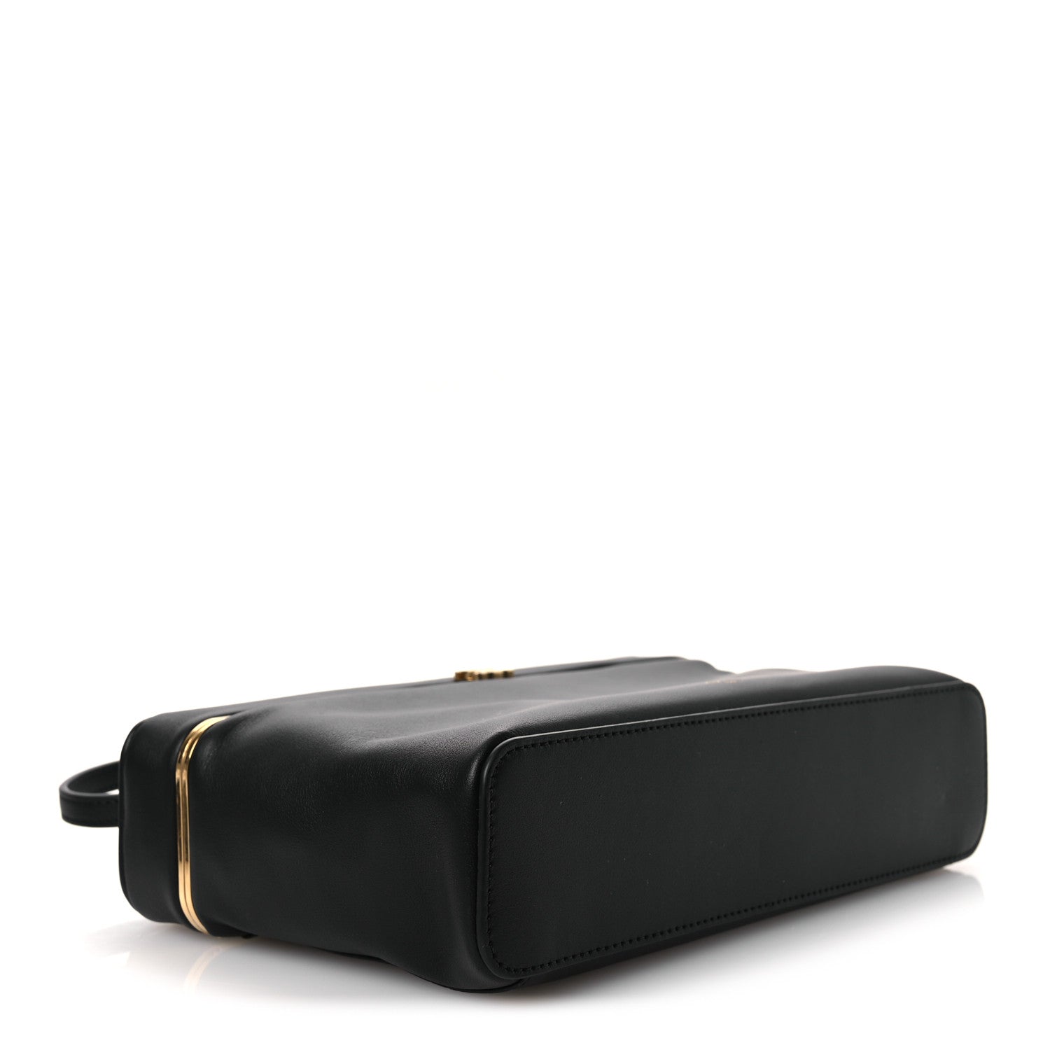 Supple Calfskin Rectangle Bag Black — view 4