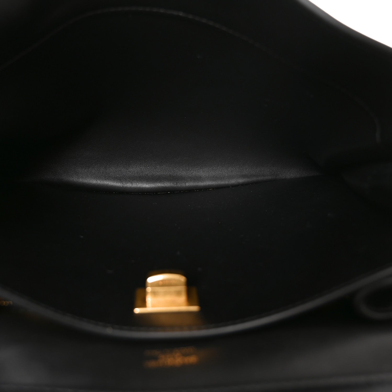 Natural Smooth Calfskin Medium Rodeo Top Handle Handbag Black — view 5