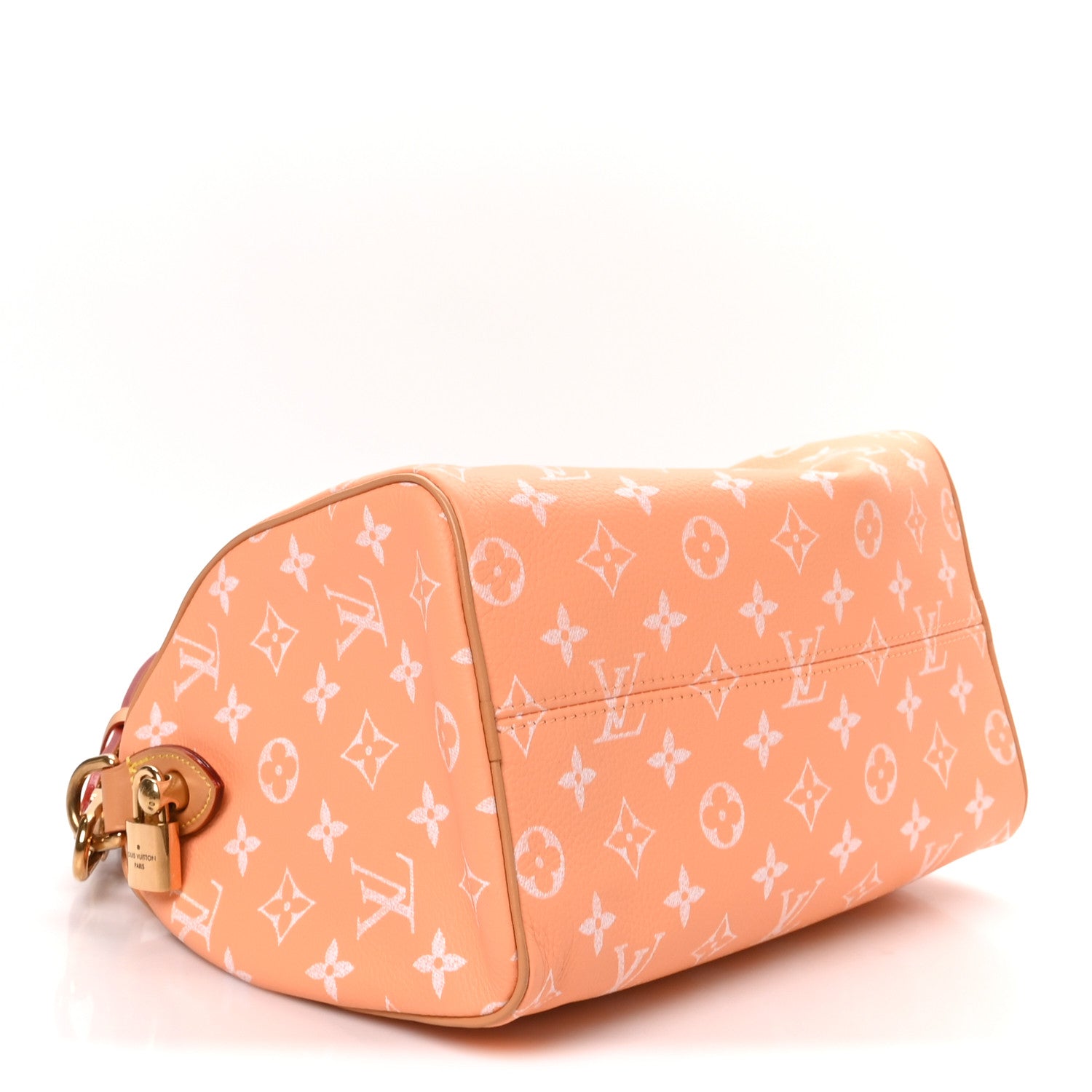 Calfskin Monogram Speedy P9 Bandouliere 25 Summer Peach — view 5