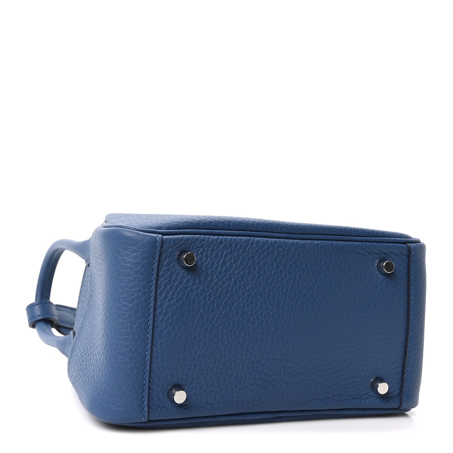 Taurillon Clemence Mini Lindy 20 Bleu Tie — view 4
