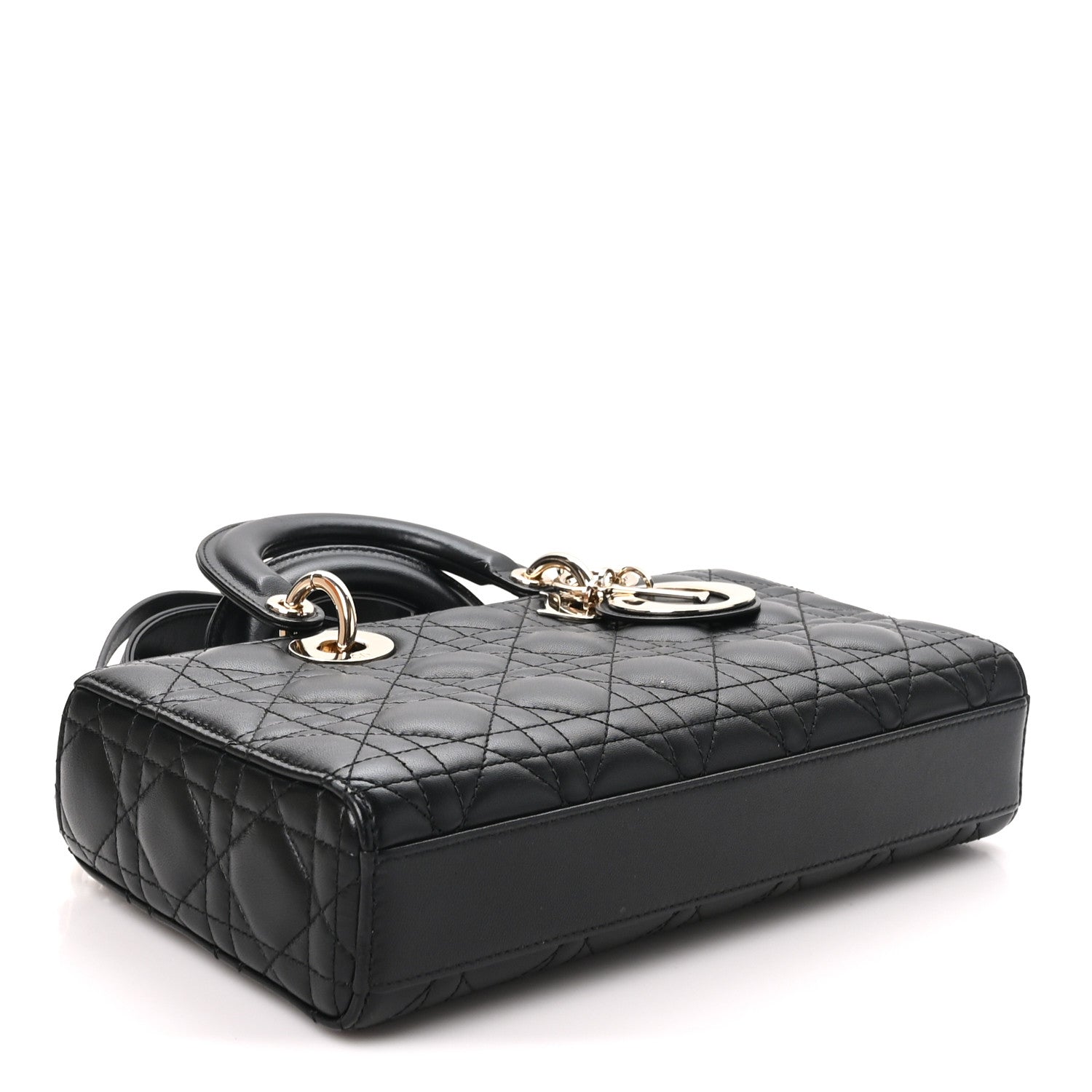 Lambskin Cannage Medium Lady D-Joy Black — view 4