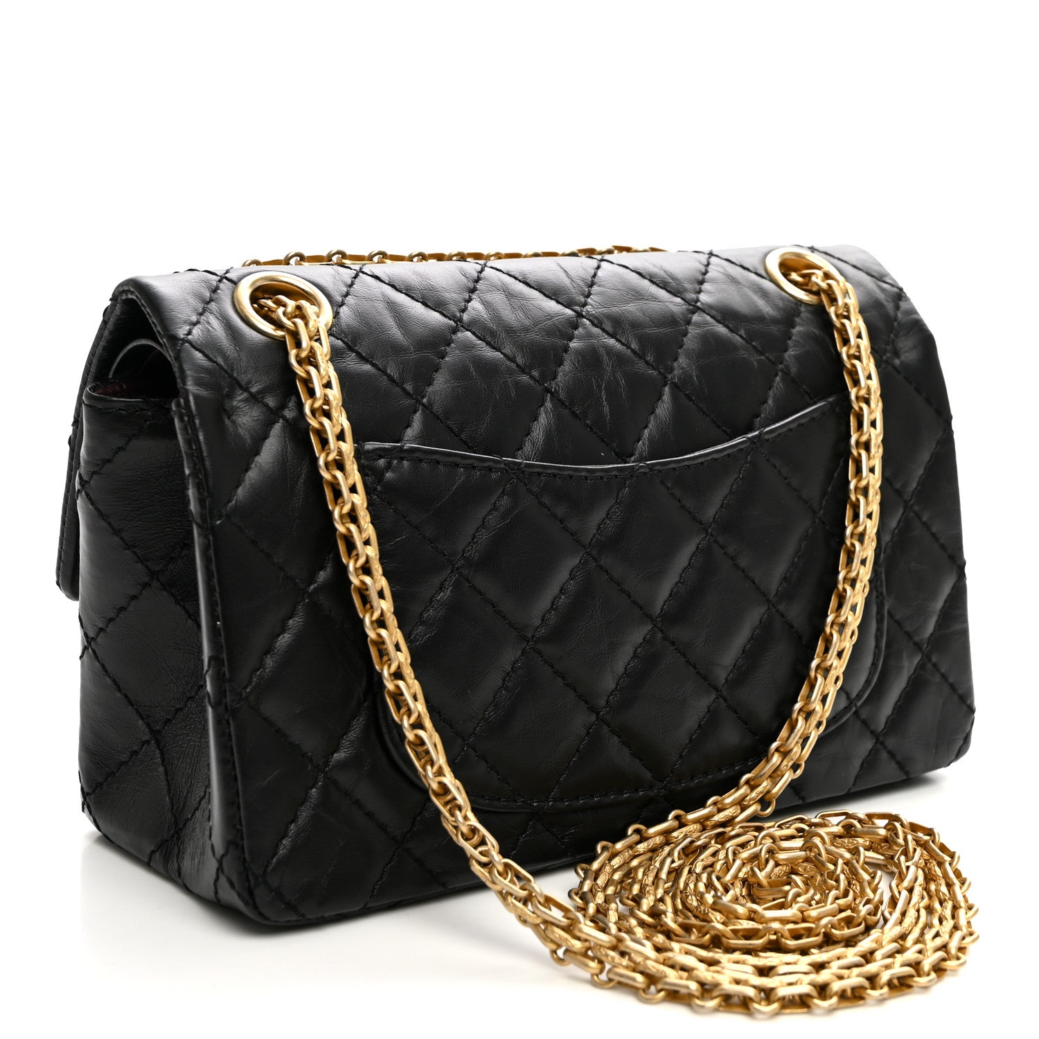 Aged Calfskin Lucky Charms 2.55 Reissue 224 Flap Black — view 3