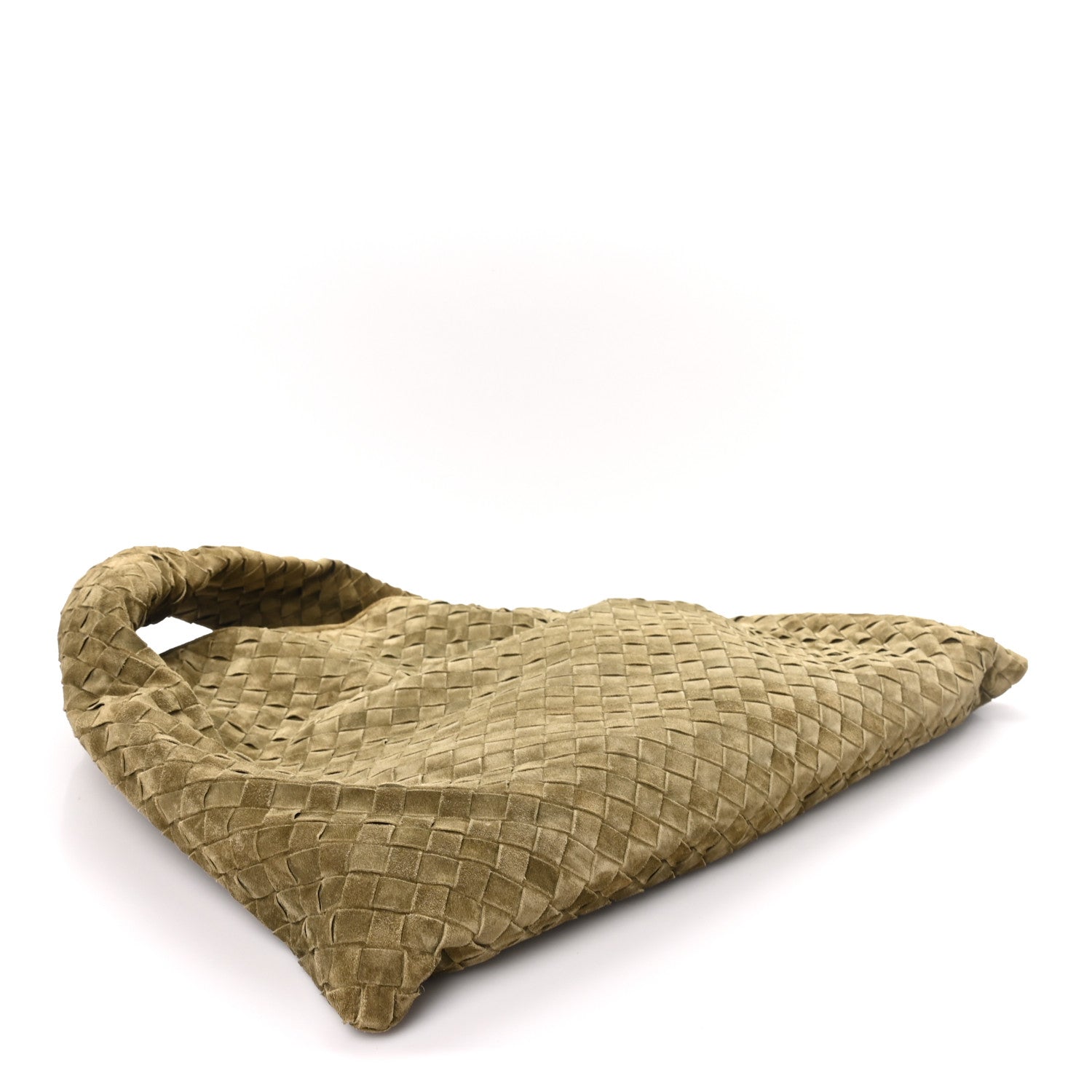 Suede Intrecciato Large Hop Mud — view 4
