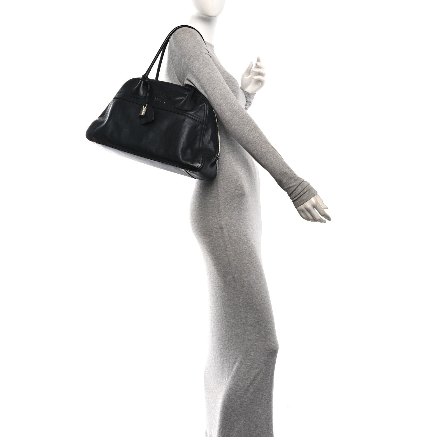 Nappa Medium Vivant Bag Black — view 2