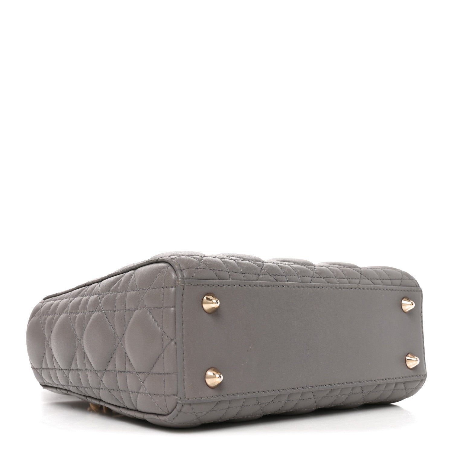 Lambskin Cannage Small My ABCDior Lady Dior Grey — view 4