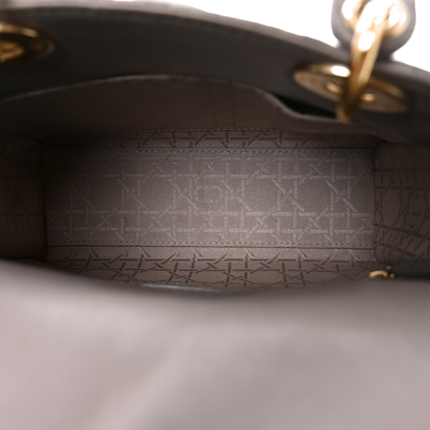 Lambskin Cannage Small My ABCDior Lady Dior Grey — view 5
