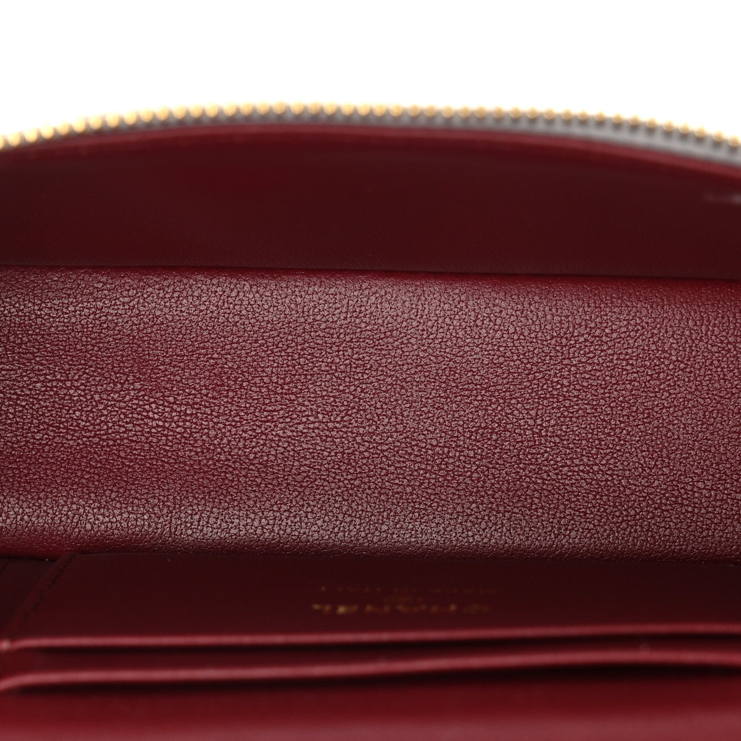 Metallic Calfskin Quilted Top Handle Slim Vanity With Chain Silver — view 5