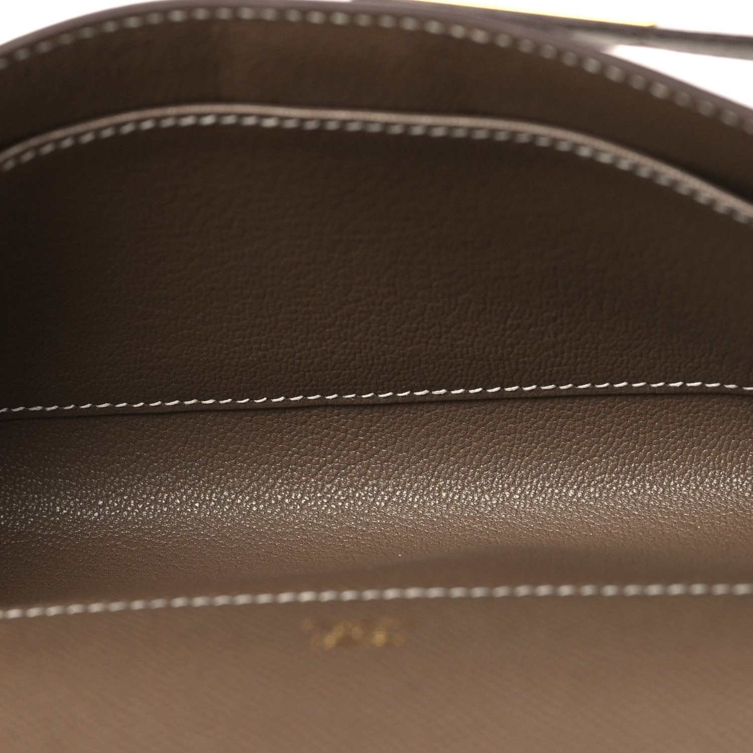 Epsom Kelly Cut Clutch Pochette Etoupe — view 5