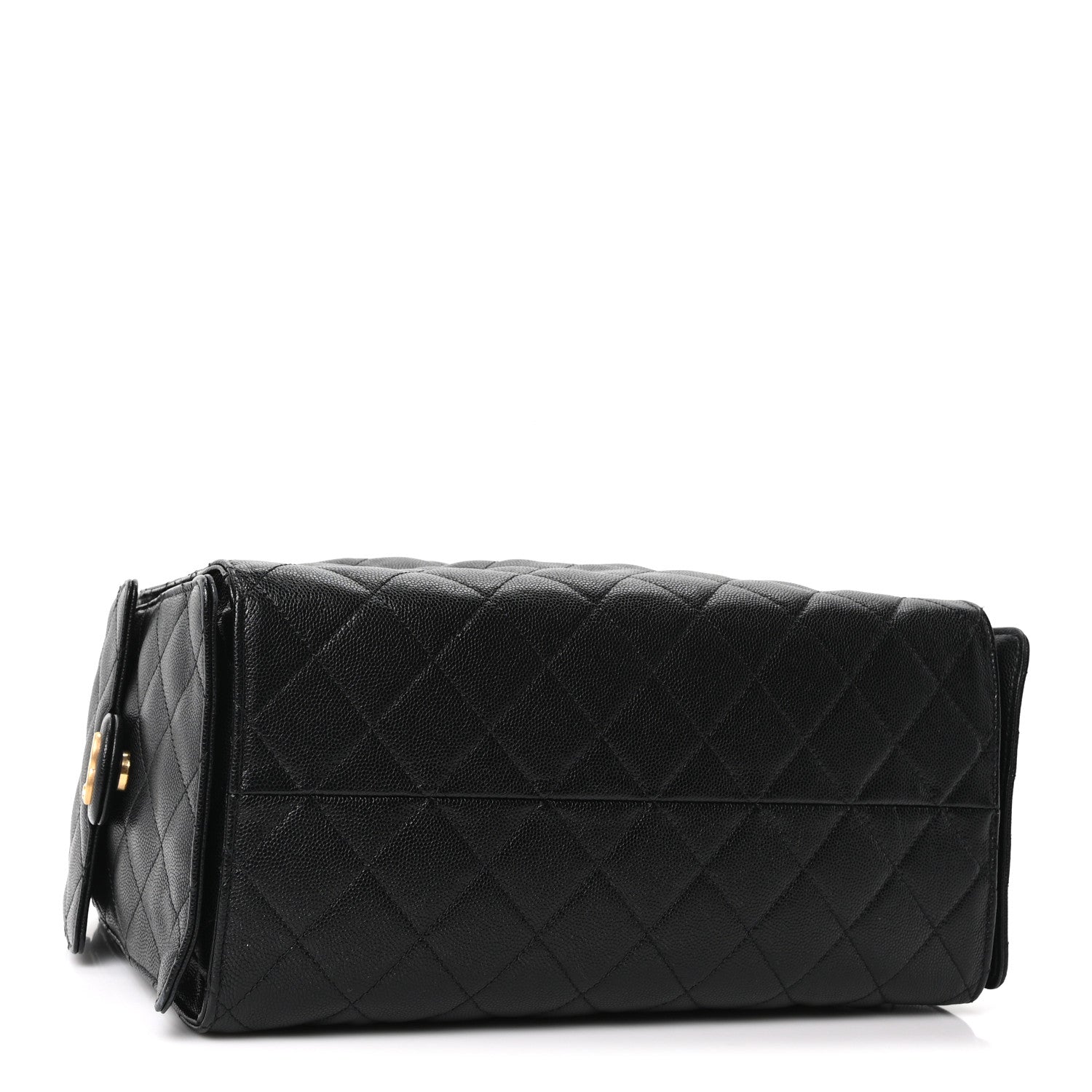Caviar Quilted Medium Chanel 25 Handbag Black — view 5