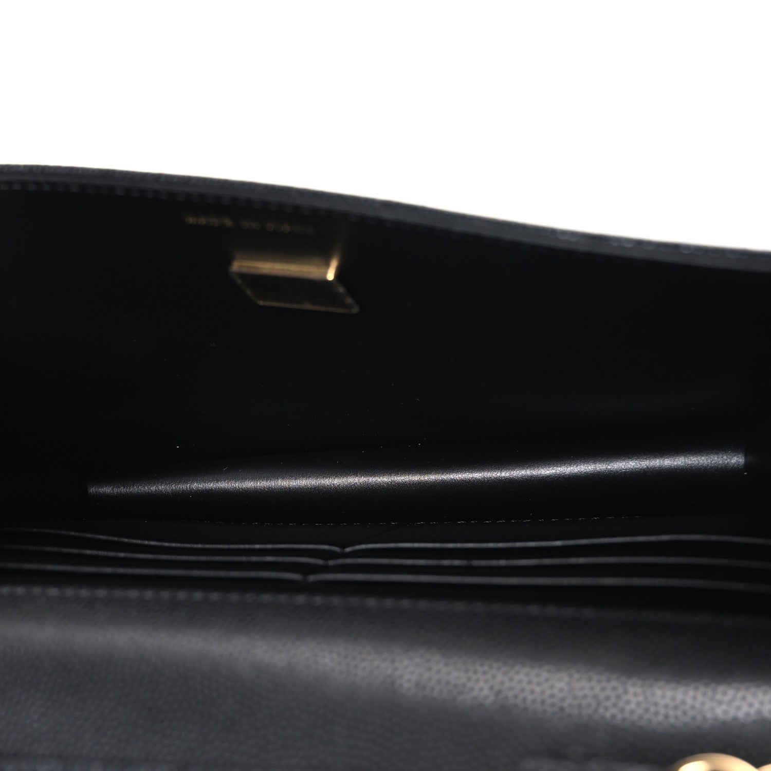 Shiny Caviar Lambskin Quilted CC Neo Filigree Wallet on Chain WOC Black — view 5