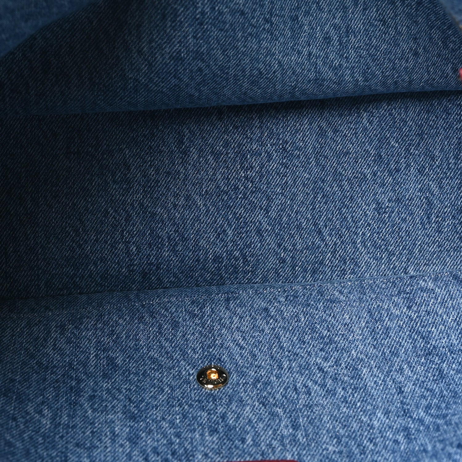 Denim Small Souplissimo Maxi Flap Blue — view 5