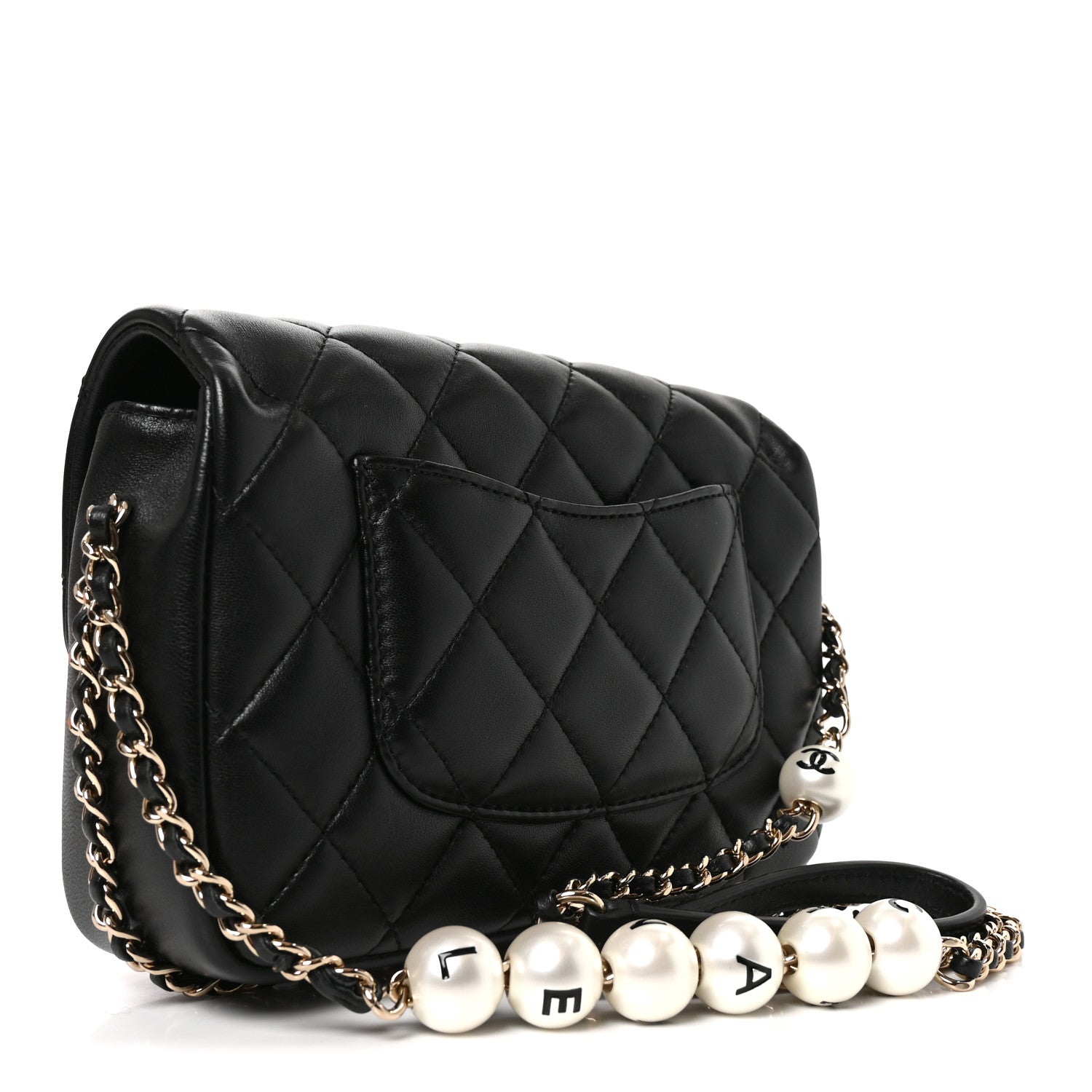 Lambskin Quilted Small My Precious Flap Black — view 3