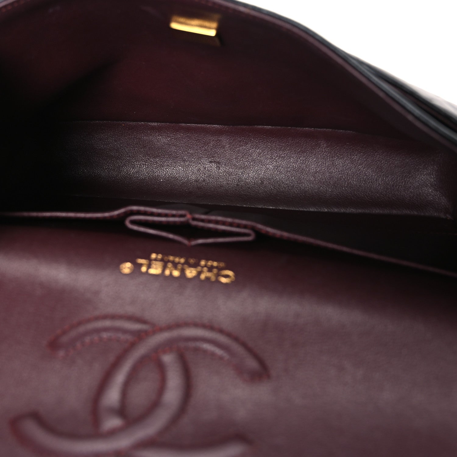 Lambskin Quilted Medium Double Flap Black — view 5