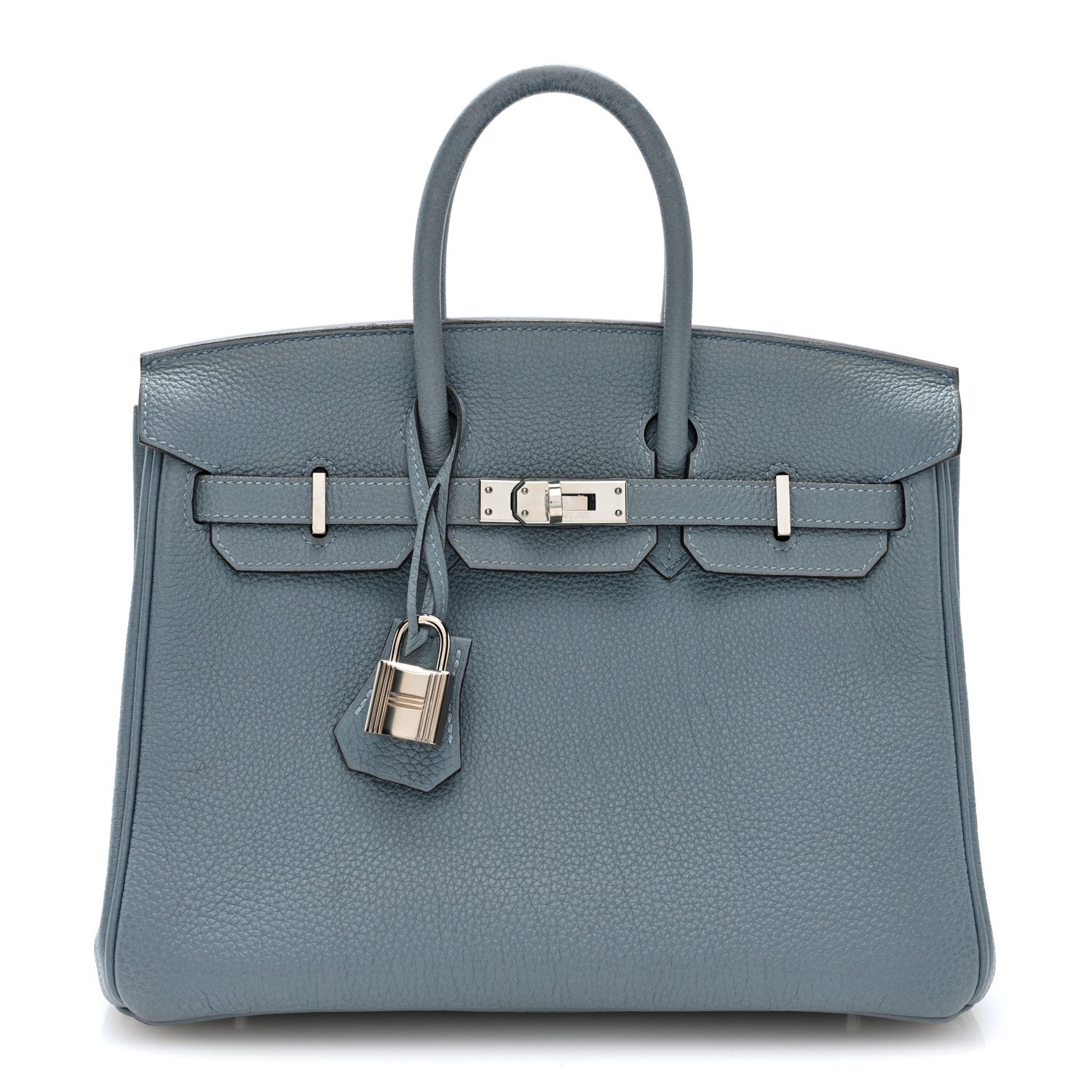 Togo Verso Birkin 25 Bleu Lin Chai