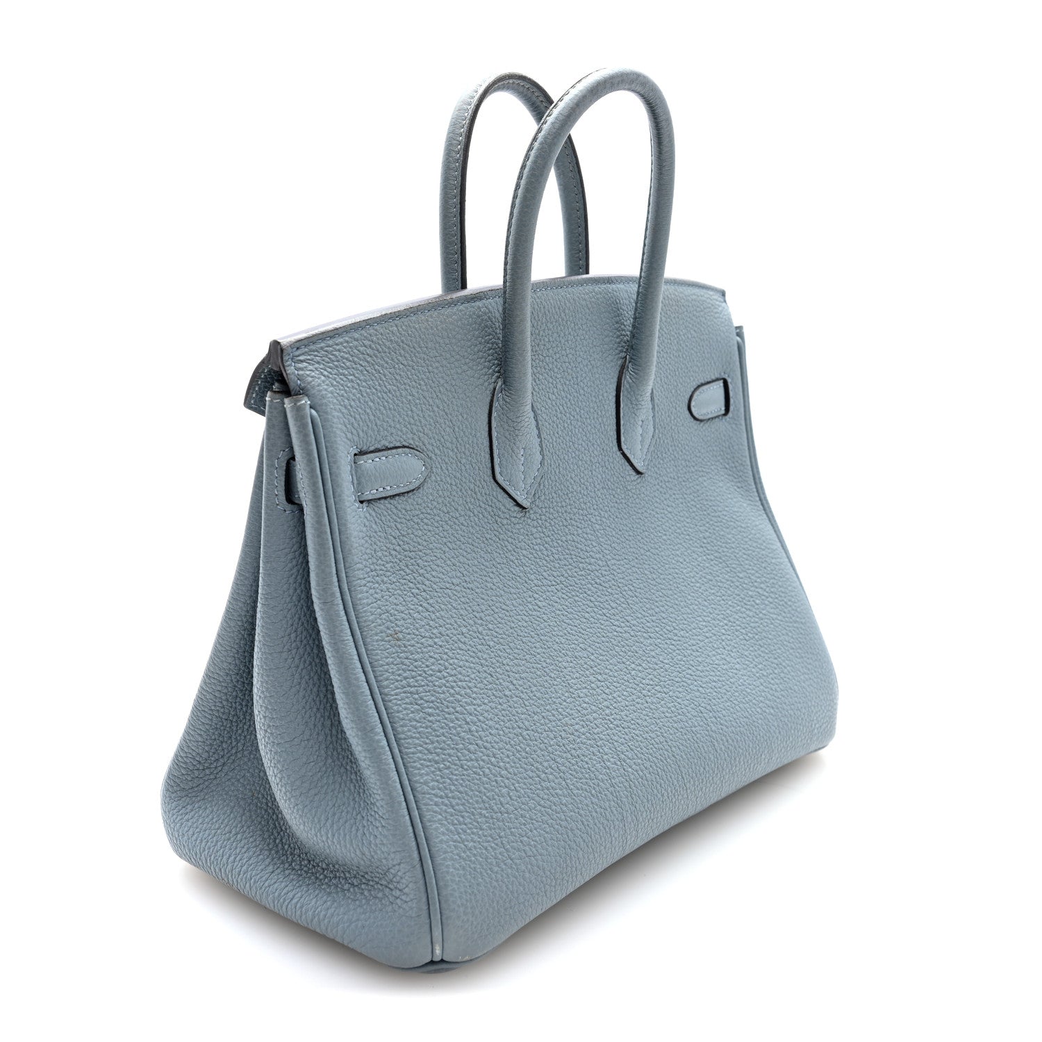 Togo Verso Birkin 25 Bleu Lin Chai — view 3