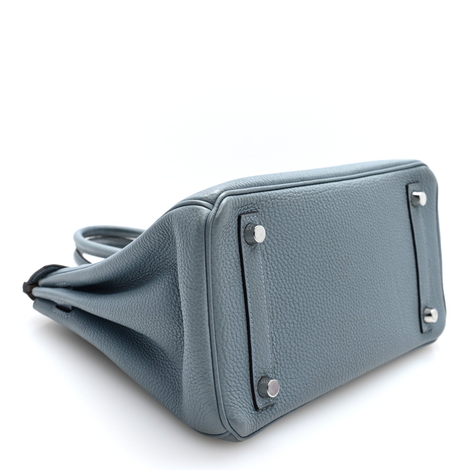 Togo Verso Birkin 25 Bleu Lin Chai — view 4