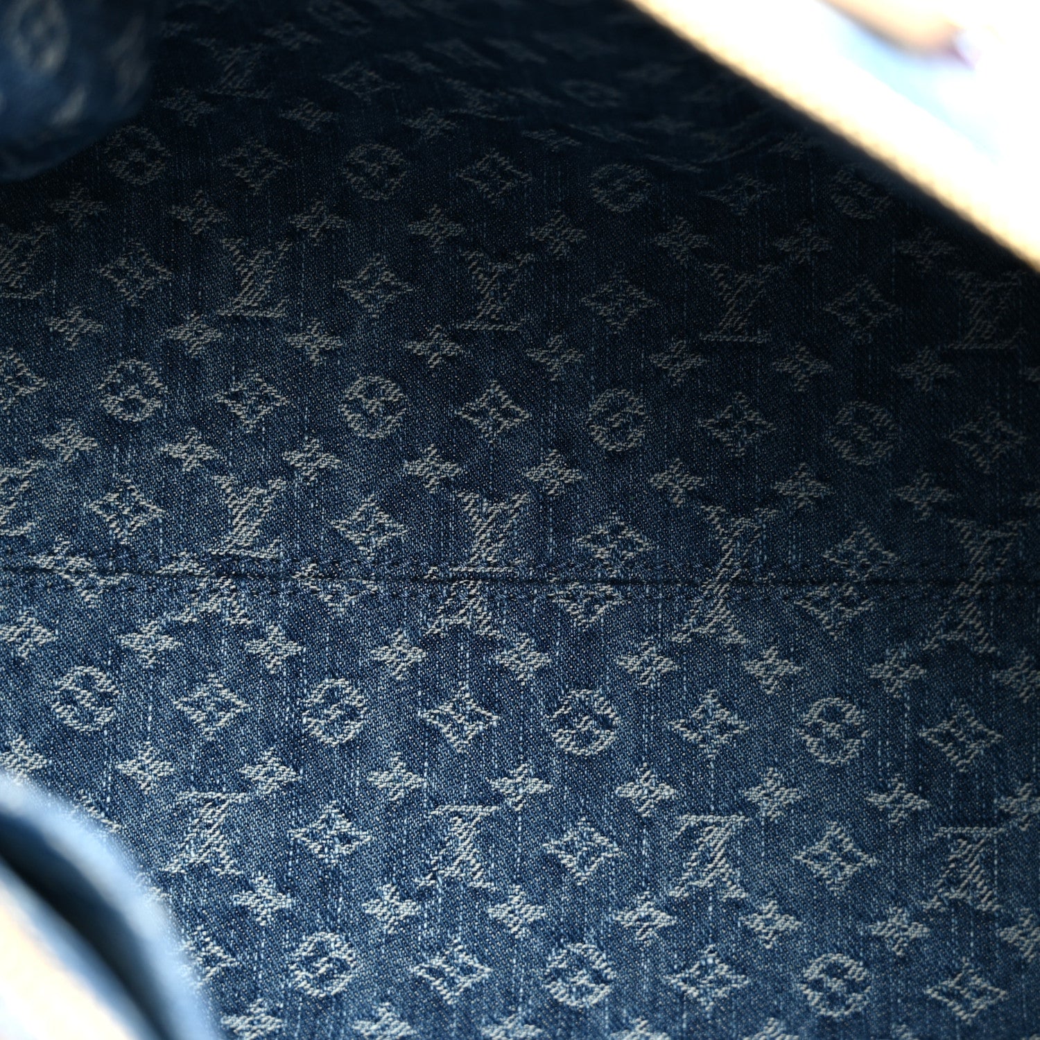 Monogram Denim Speedy Soft 30 Blue — view 5