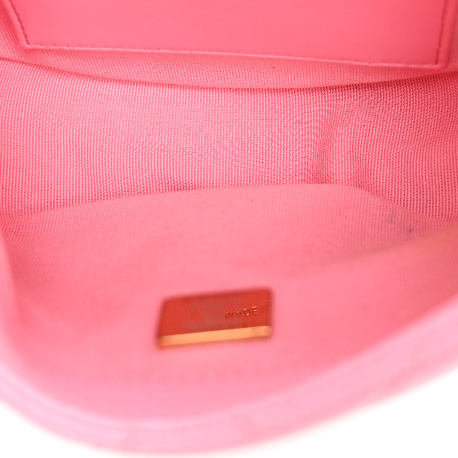 Caviar Quilted Mini Messenger Flap Light Pink — view 5