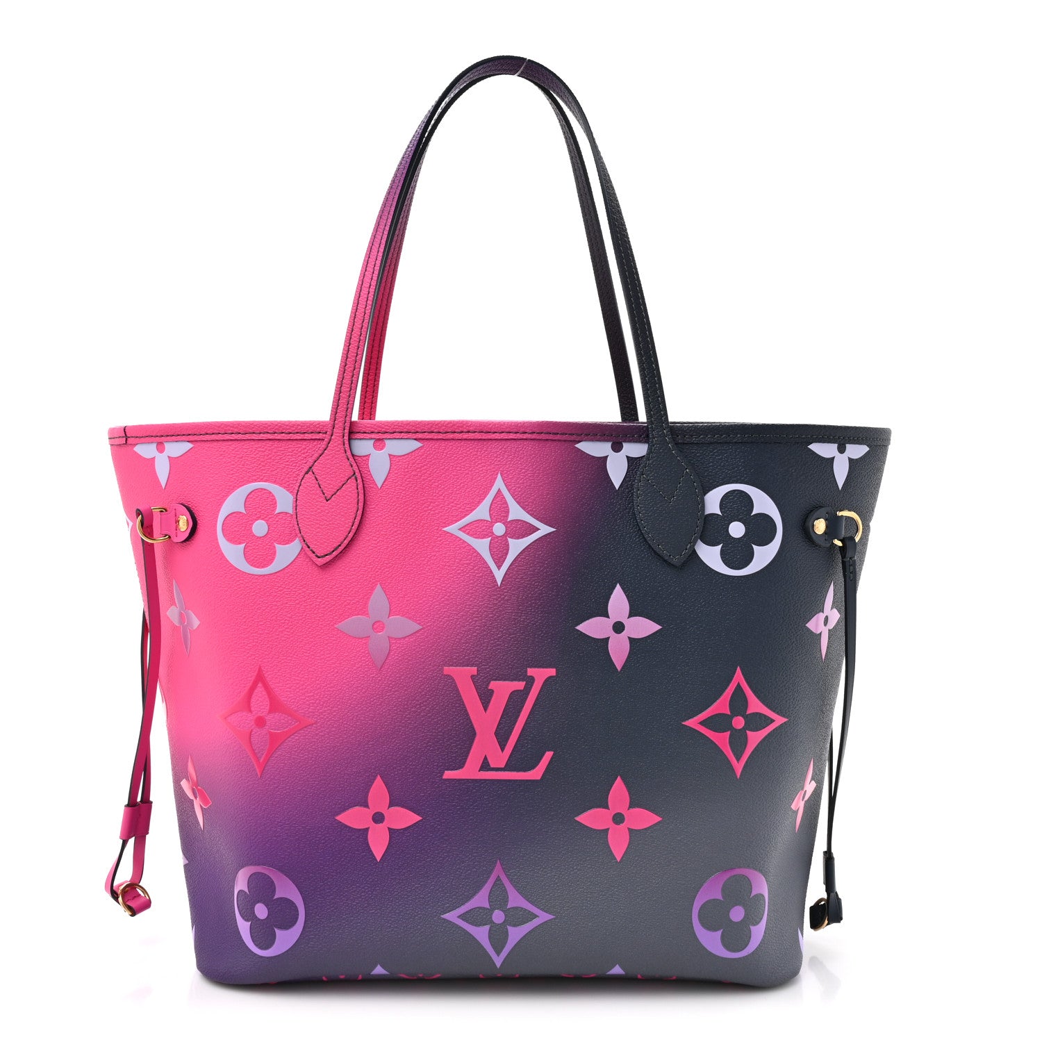 Monogram Giant Spring In The City Neverfull MM Midnight Fuchsia