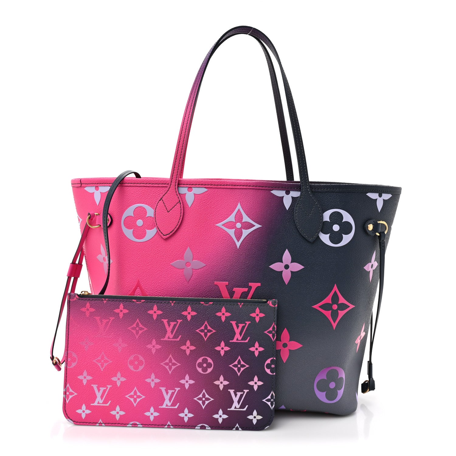 Monogram Giant Spring In The City Neverfull MM Midnight Fuchsia — view 3
