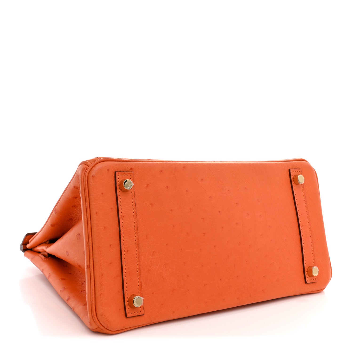 Ostrich Birkin 30 Orange — view 4