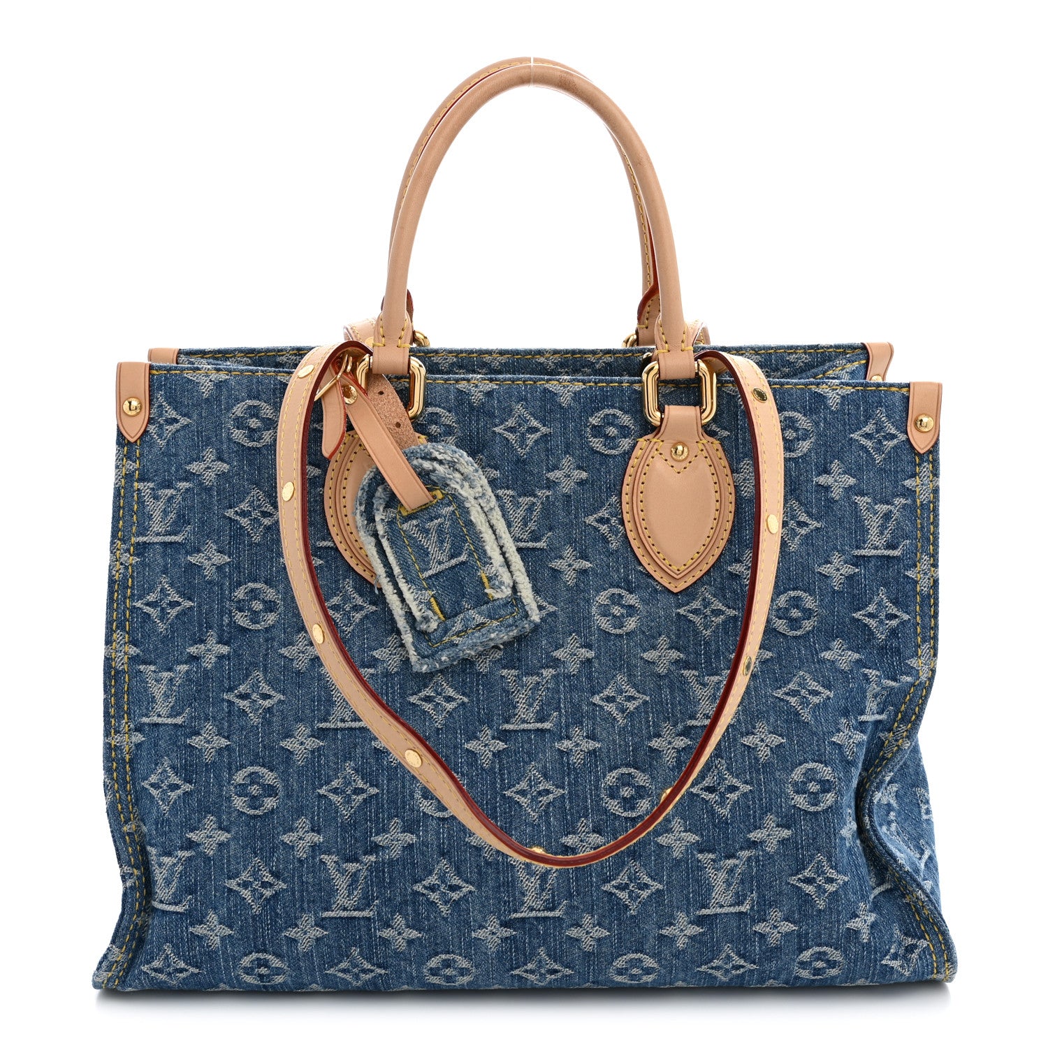 Monogram Denim Onthego MM Blue