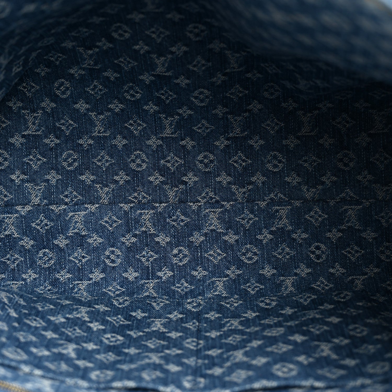 Monogram Denim Onthego MM Blue — view 5