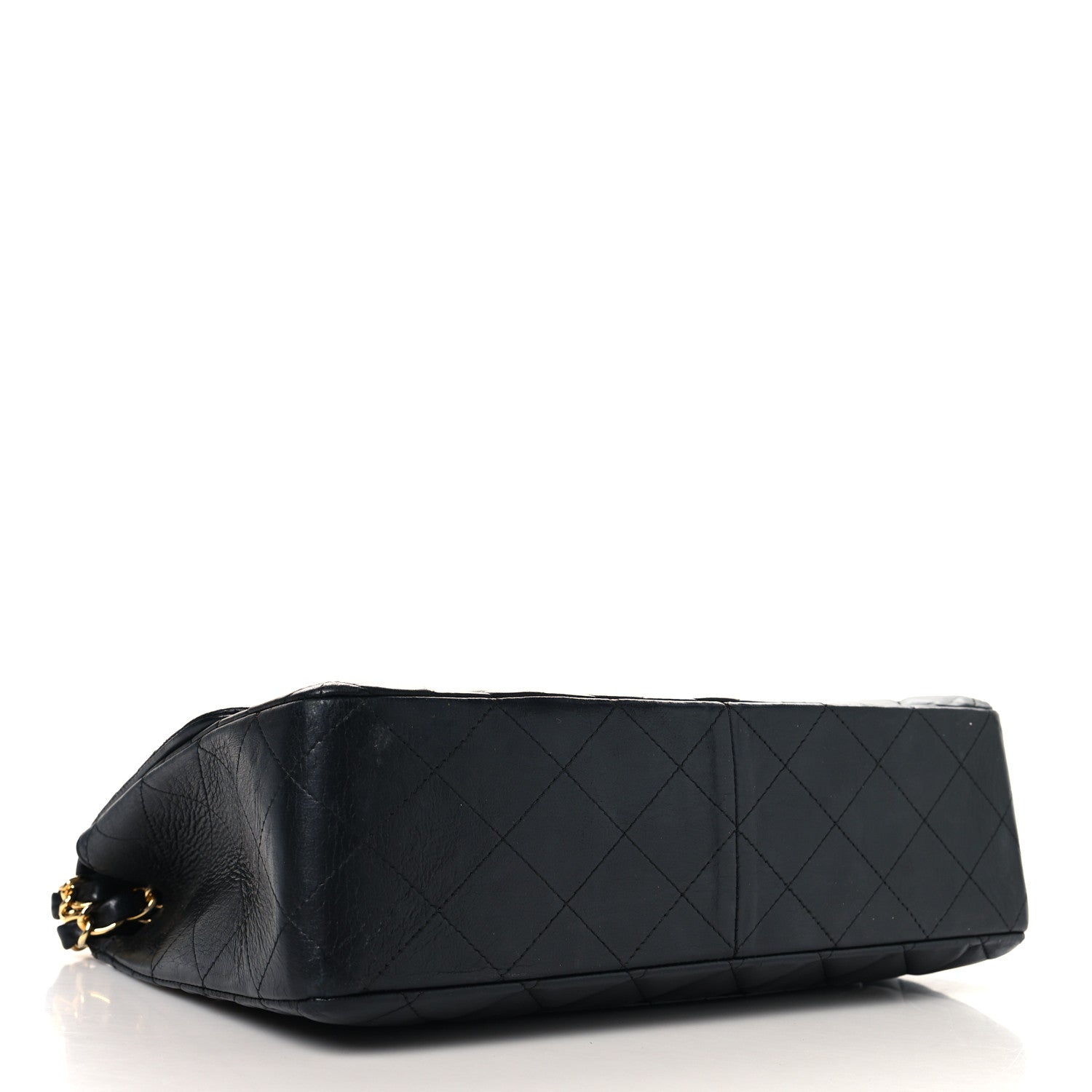 Lambskin Quilted Jumbo Double Flap Black — view 4
