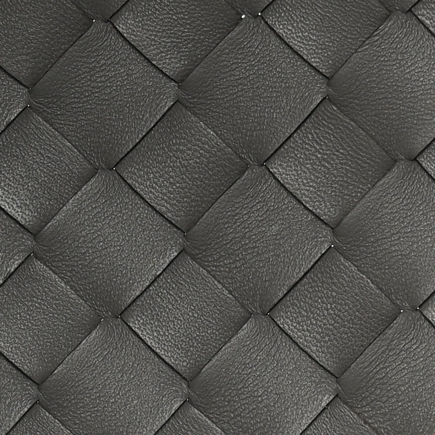 Nappa Intrecciato Medium Campana Shoulder Bag Basalt — view 5