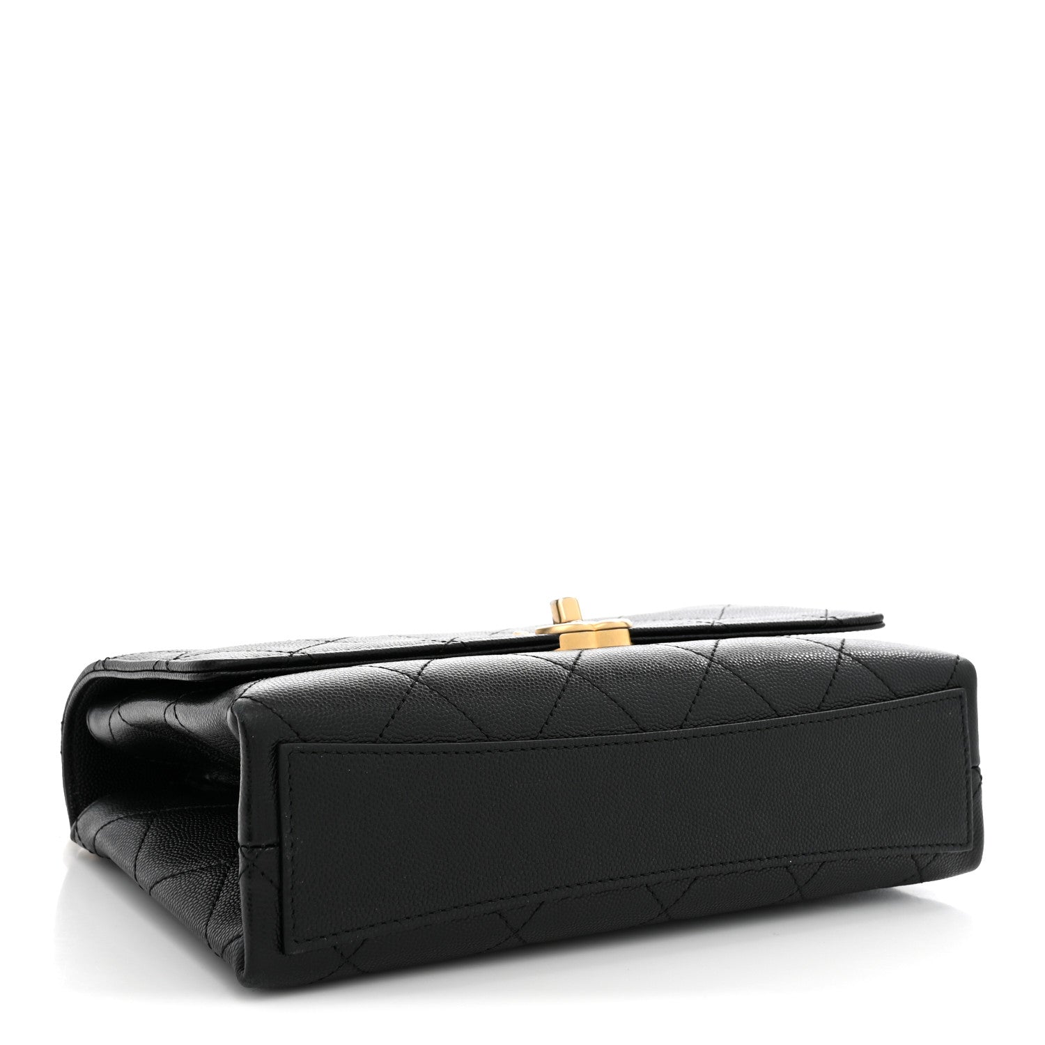 Caviar Quilted Bracelet On Chain Flap Black — view 4