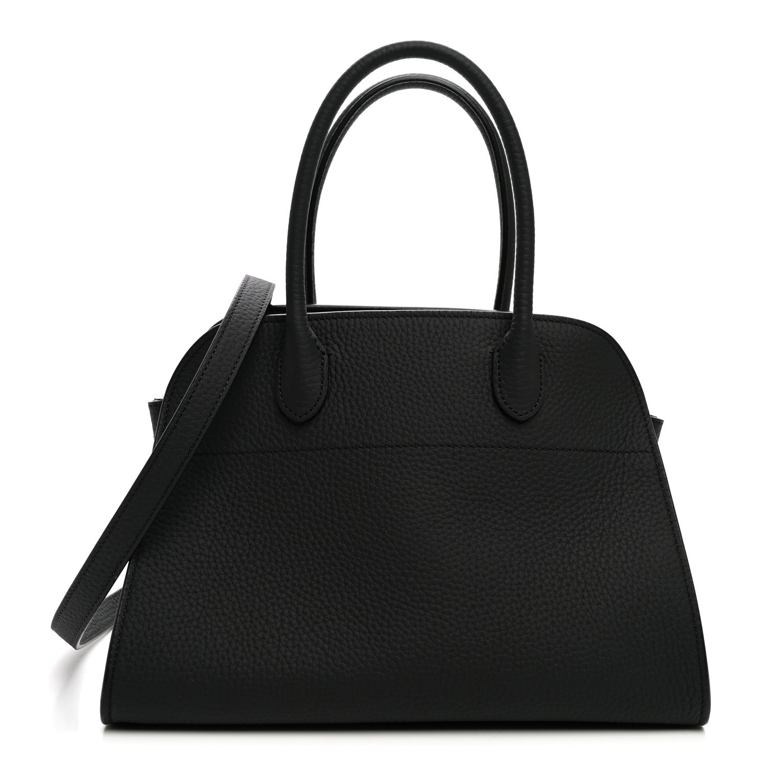 Grained Calfskin Soft Margaux 10 Bag Black