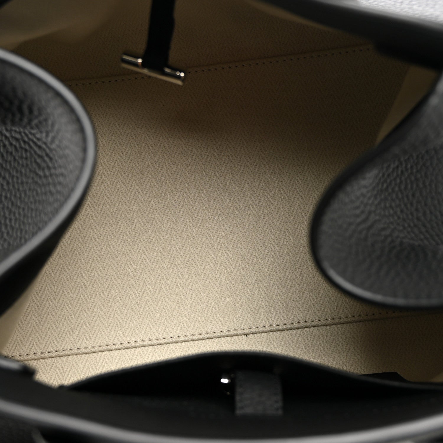 Grained Calfskin Soft Margaux 10 Bag Black — view 5