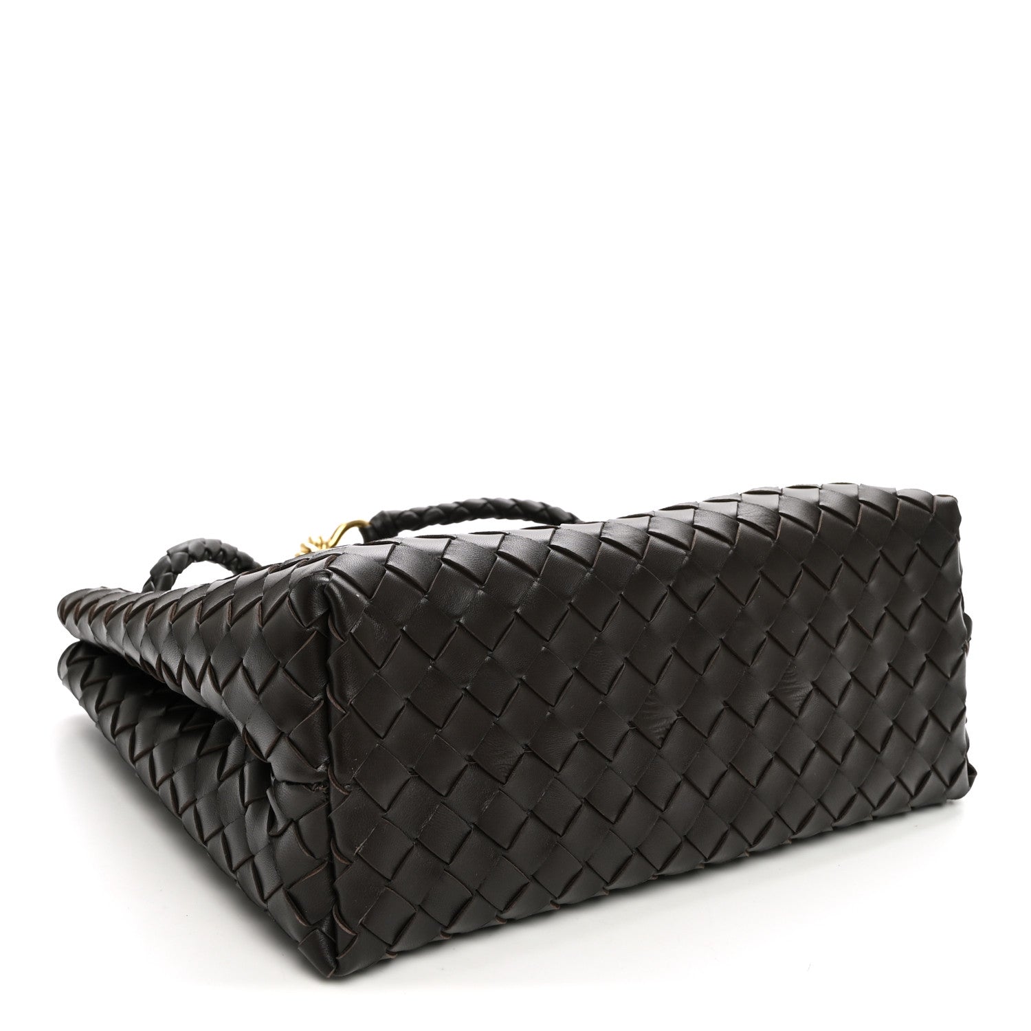 Nappa Intrecciato Medium Andiamo Shoulder Bag Fondant — view 4