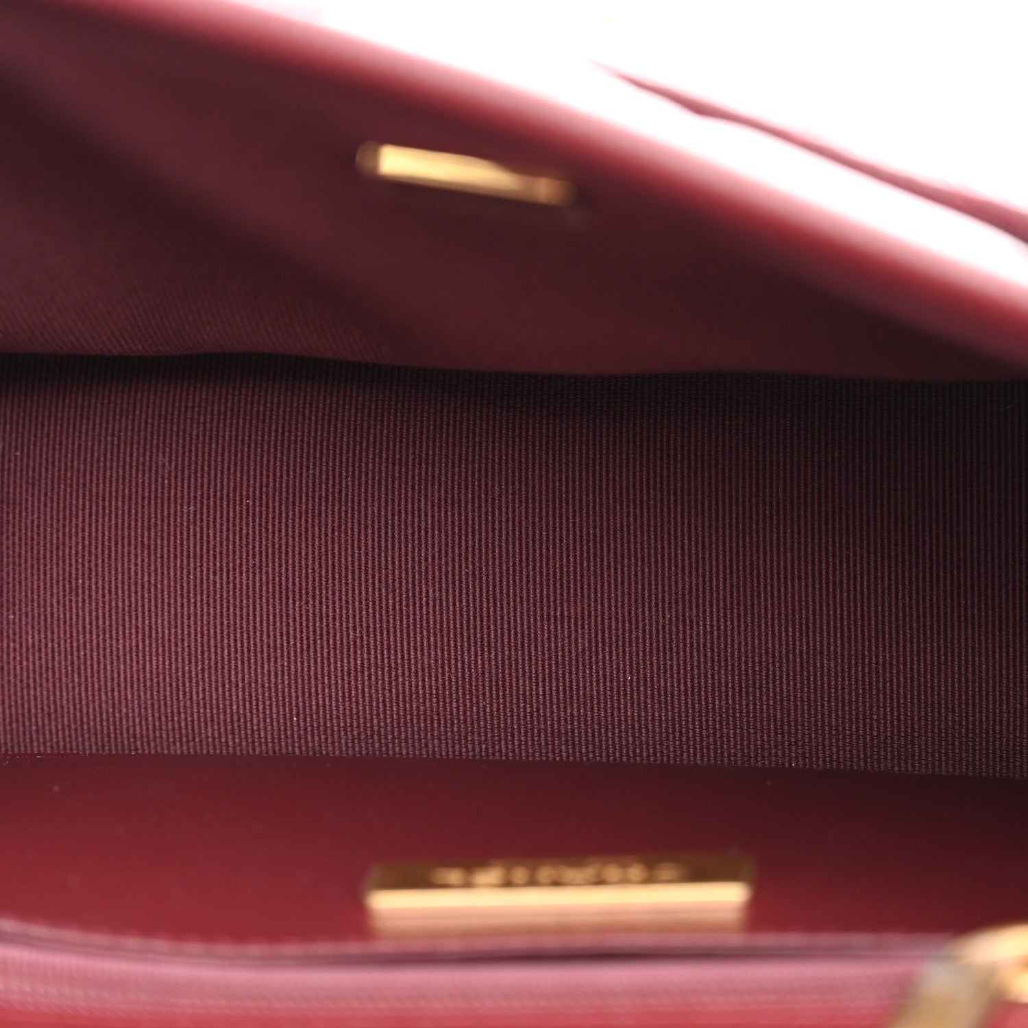 Caviar Quilted School Memory Top Handle Flap Burgundy — view 5