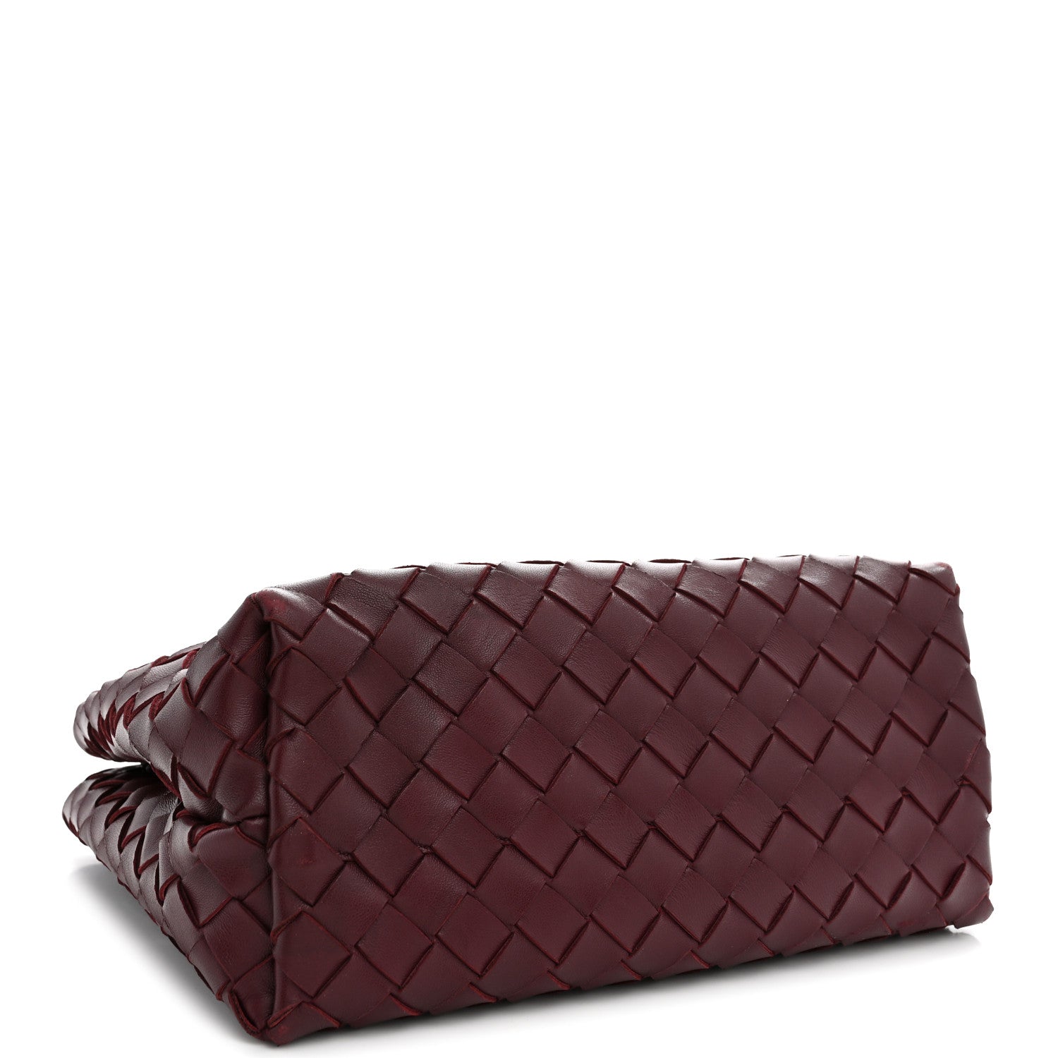 Nappa Intrecciato Small Andiamo Shoulder Bag Barolo — view 4